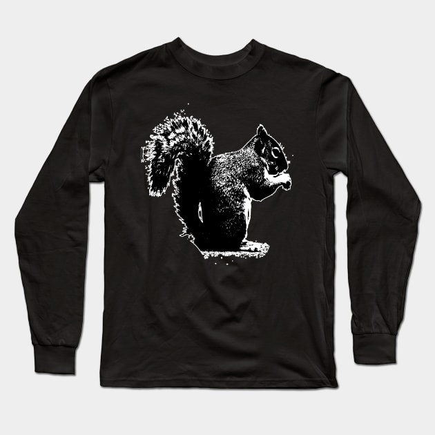 squirrel Long Sleeve T-Shirt by bilaltepong